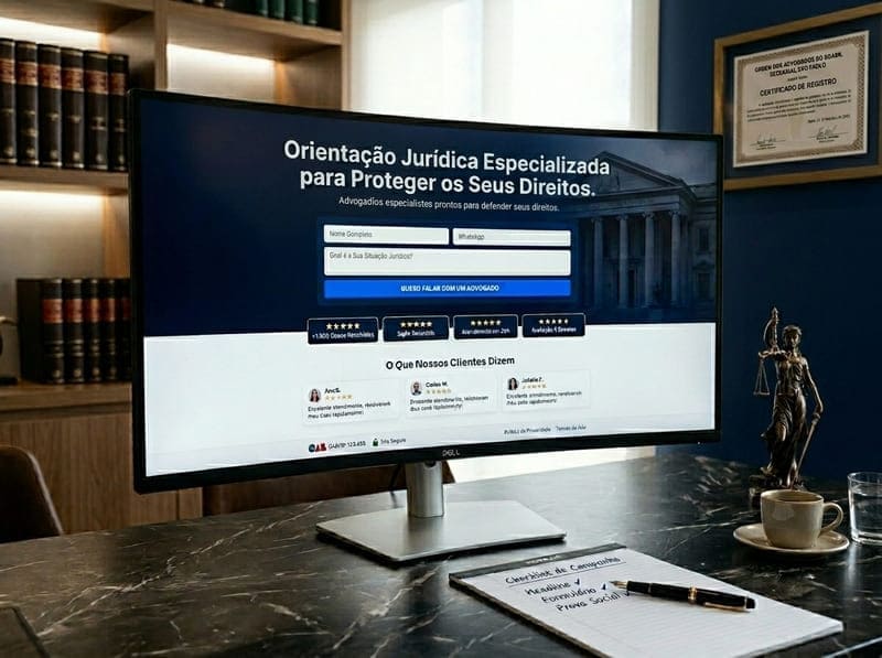 Landing Page para Advogados de Alta Conversão: O Guia Definitivo pra Conquistar Mais Clientes em 2026
