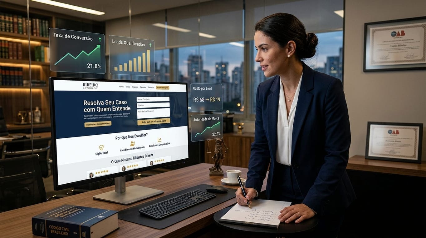 Landing Page para Advogados de Alta Conversão: O Guia Definitivo pra Conquistar Mais Clientes em 2026